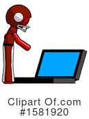 Red Design Mascot Clipart #1581920 by Leo Blanchette