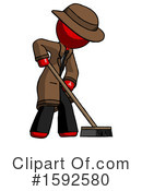 Red Design Mascot Clipart #1592580 by Leo Blanchette