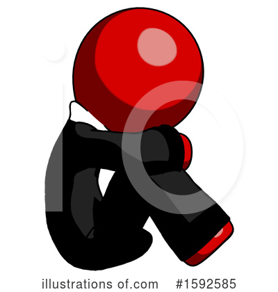 Royalty-Free (RF) Red Design Mascot Clipart Illustration by Leo Blanchette - Stock Sample #1592585