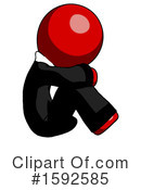 Red Design Mascot Clipart #1592585 by Leo Blanchette