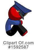 Red Design Mascot Clipart #1592587 by Leo Blanchette