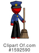 Red Design Mascot Clipart #1592590 by Leo Blanchette