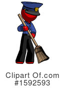 Red Design Mascot Clipart #1592593 by Leo Blanchette