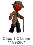 Red Design Mascot Clipart #1592601 by Leo Blanchette