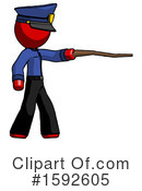 Red Design Mascot Clipart #1592605 by Leo Blanchette