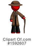 Red Design Mascot Clipart #1592607 by Leo Blanchette