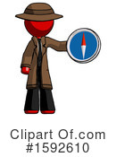 Red Design Mascot Clipart #1592610 by Leo Blanchette