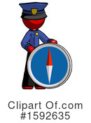 Red Design Mascot Clipart #1592635 by Leo Blanchette