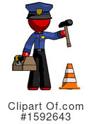 Red Design Mascot Clipart #1592643 by Leo Blanchette
