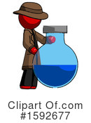 Red Design Mascot Clipart #1592677 by Leo Blanchette