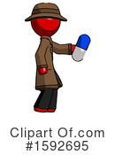 Red Design Mascot Clipart #1592695 by Leo Blanchette