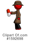 Red Design Mascot Clipart #1592698 by Leo Blanchette