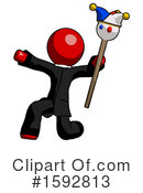 Red Design Mascot Clipart #1592813 by Leo Blanchette