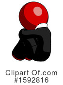 Red Design Mascot Clipart #1592816 by Leo Blanchette