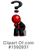 Red Design Mascot Clipart #1592831 by Leo Blanchette