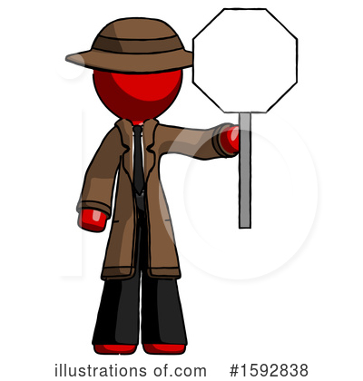 Royalty-Free (RF) Red Design Mascot Clipart Illustration by Leo Blanchette - Stock Sample #1592838