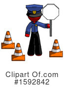 Red Design Mascot Clipart #1592842 by Leo Blanchette