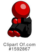 Red Design Mascot Clipart #1592867 by Leo Blanchette