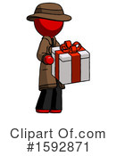 Red Design Mascot Clipart #1592871 by Leo Blanchette