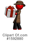 Red Design Mascot Clipart #1592880 by Leo Blanchette