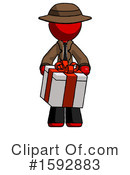 Red Design Mascot Clipart #1592883 by Leo Blanchette
