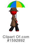 Red Design Mascot Clipart #1592892 by Leo Blanchette