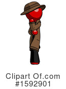 Red Design Mascot Clipart #1592901 by Leo Blanchette
