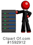 Red Design Mascot Clipart #1592912 by Leo Blanchette