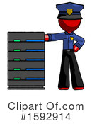 Red Design Mascot Clipart #1592914 by Leo Blanchette