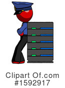 Red Design Mascot Clipart #1592917 by Leo Blanchette