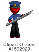 Red Design Mascot Clipart #1592929 by Leo Blanchette