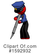 Red Design Mascot Clipart #1592932 by Leo Blanchette