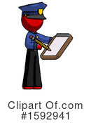 Red Design Mascot Clipart #1592941 by Leo Blanchette