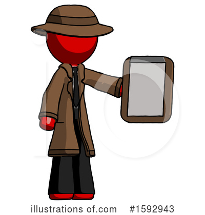 Royalty-Free (RF) Red Design Mascot Clipart Illustration by Leo Blanchette - Stock Sample #1592943