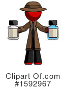 Red Design Mascot Clipart #1592967 by Leo Blanchette