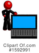 Red Design Mascot Clipart #1592991 by Leo Blanchette