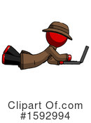 Red Design Mascot Clipart #1592994 by Leo Blanchette