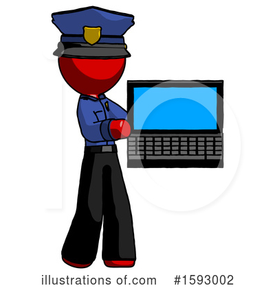 Royalty-Free (RF) Red Design Mascot Clipart Illustration by Leo Blanchette - Stock Sample #1593002