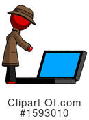 Red Design Mascot Clipart #1593010 by Leo Blanchette