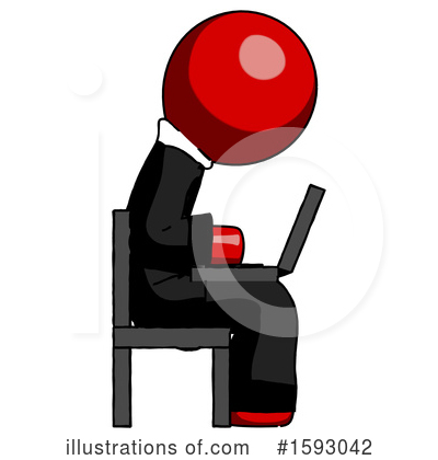 Royalty-Free (RF) Red Design Mascot Clipart Illustration by Leo Blanchette - Stock Sample #1593042