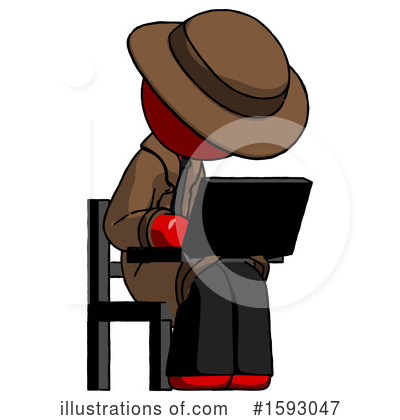 Royalty-Free (RF) Red Design Mascot Clipart Illustration by Leo Blanchette - Stock Sample #1593047