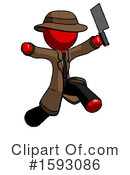 Red Design Mascot Clipart #1593086 by Leo Blanchette