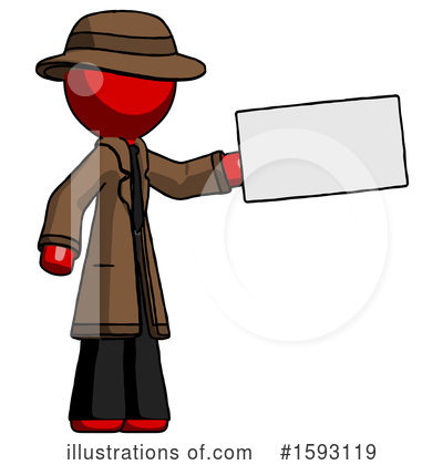 Royalty-Free (RF) Red Design Mascot Clipart Illustration by Leo Blanchette - Stock Sample #1593119