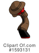 Red Design Mascot Clipart #1593131 by Leo Blanchette