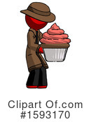 Red Design Mascot Clipart #1593170 by Leo Blanchette