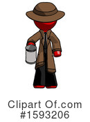 Red Design Mascot Clipart #1593206 by Leo Blanchette