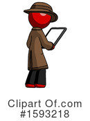 Red Design Mascot Clipart #1593218 by Leo Blanchette