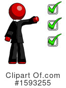 Red Design Mascot Clipart #1593255 by Leo Blanchette