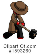 Red Design Mascot Clipart #1593260 by Leo Blanchette