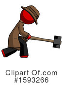 Red Design Mascot Clipart #1593266 by Leo Blanchette